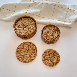 Customised Size & Shape Boho rattan <b>Table</b> <b>Coaster</b> for Dinner Home Decor Accessories With Amazing Price - Product Image 1