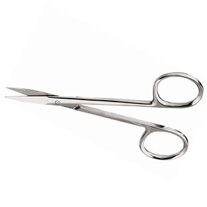 Tijeras para Láminas Dentales, Rectas, de Acero Inoxidable, 110 mm, Instrumento Dental de Precisión para Cortar Láminas Dentales en Laboratorio - Product Image 4