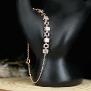 Stylish 925 Sterling Silver Moissanite Diamond Iced Out Necklace Square Cluster Link Chain Hip Hop Jewelry for Men and Women - Product Image 4