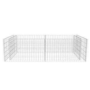 Maceta de gaviones de acero galvanizado 70,9 \ "x35.4 \" x19.7 \ "Macetas y macetas - Product Image 4