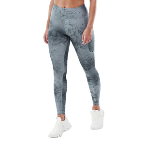 Newest Breathable Leggings Custom Sublimation Cotton Leggings Women High Elastic Yoga Pants <b>Tights</b> Quick Dry Leggings Bra Set - Product Image 1