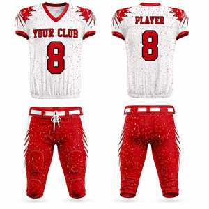 Conjunto de Uniforme de Fútbol Americano Personalizado, Jersey y Pantalones de Secado Rápido, Ropa Deportiva de Alto Rendimiento, Proveedor Mayorista - Product Image 1