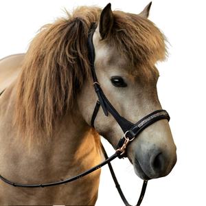 Équipement de cheval de haute qualité licou en cuir avec chaîne Hot Fix au meilleur prix - Product Image 3