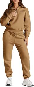 Women's Two-Piece Reversible Athletic Tracksuit Set High-Stretch 100% Cotton <b>Hip</b>-Hop Activewear Eco-Friendly Fleece Lining <b>for</b> - Product Image 6