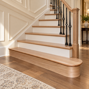 Marches d'escalier en bois de pin massif 48 pouces |   Marches d'escalier résistantes aux intempéries pour l'intérieur et l'extérieur - Product Image 5