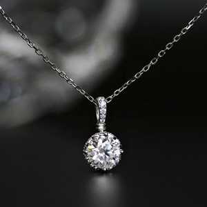 Nouveau coloré pierres précieuses Moissanite passé diamant <span class=keywords><strong>testeur</strong></span> 925 argent pendentif collier bijoux pour femmes destin bijoux - Product Image 4