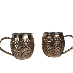 Taza de cobre hecha a mano con diseño, taza del Tesoro de la riqueza, adorno, Decoración de cocina más vendida, taza para servir agua - Product Image 1