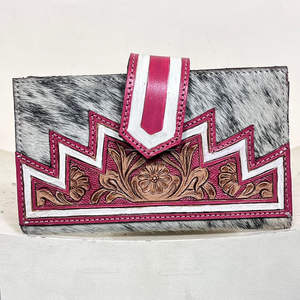 Nueva Cartera de Cuero Genuino de Vaca Hecha a Mano Estilo Western 2026 con Grabado Floral, Elegante Organizador de Tarjetas, Perfecta para Mujer - Product Image 5