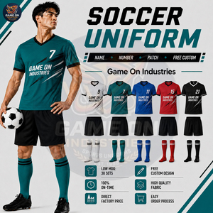 ชุดฟุตบอลคุณภาพสูงปี 2026 พร้อมตัวเลือกโลโก้ทีมแบบกำหนดเอง พิมพ์ลายแบบ Sublimation รับผลิตแบบ OEM & ODM ชุดกีฬาระบายอากาศได้ดี - Product Image 6