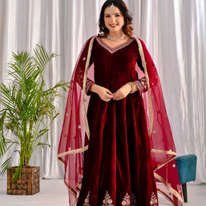 Ramdev Trading Kurta/Kurti de Seda Romana para Mujer, Estilo Moderno, Corte Regular, Secado Rápido, para Diwali/Fiestas/Bodas (Todas las Temporadas) - Product Image 1