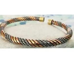 Handmade <b>Copper</b> Alloy Cuff <b>Bracelet</b> Vintage Hammered Unisex Jewelry Antique <b>Copper</b> Fashion Bangles - Product Image 1