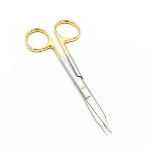 Tijeras Premium TC Goldman-Fox para Encías, 13 cm, Carburo de Tungsteno, Mango Dorado, Instrumentos Quirúrgicos Dentales Periodontales Dentados, CE ISO - Product Image 5