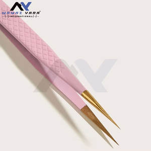 Pinzas de Alta Precisión para Pestañas Injertadas (1 Unidad) - Aplicadores de Pestañas de Acero Inoxidable Rosa para Extensiones Profesionales - Product Image 4