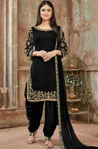 Ropa Tradicional, Vestidos Anarkali Punjabi, Ropa India y Pakistaní, Colores Personalizados, Vestido Patiala con Vuelo, Colección de Bodas - Product Image 2