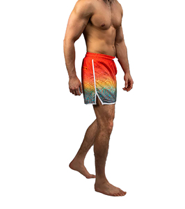 กางเกงขาสั้นออกกำลังกาย MMA สำหรับผู้ชาย ผ้า Oxford ผสม Spandex/Polyester เป็นมิตรกับสิ่งแวดล้อม กันลม ระบายอากาศ แห้งเร็ว ป้องกันกลิ่น เอวกลาง ซิปหน้า - Product Image 4