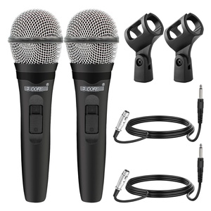Micrófono XLR de 5 Núcleos, 2 Piezas, Micrófono Dinámico para Karaoke, Micrófonos de Estudio para Cantar, Micrófono de Mano - Product Image 1