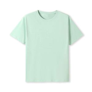 Camiseta de Algodón Verde para Hombre, Manga Corta, Cuello Redondo, Corte Regular, Informal, Tejido de Punto, Color Sólido - Product Image 2