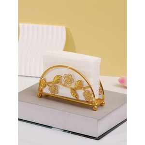Contemporary Metal Tissue Holder Compact <b>Space</b> <b>Saving</b> Design Ideal For Small <b>Tables</b> And Modern Interiors - Product Image 3