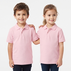 Chemise à col décontractée unisexe de haute qualité pour enfants, hauts de loisirs à manches courtes, t-shirt polo pour garçons et filles, commande en gros de vêtements - Product Image 3