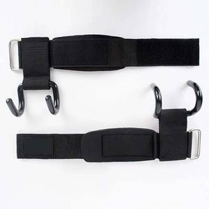 Ganchos de Levantamiento de Pesas para Dominadas y Entrenamientos de Gimnasio con Soporte de Muñeca Ajustable, Gancho Acolchado de Neopreno, Logotipo y Diseño Personalizados - Product Image 2