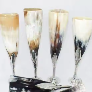 Vasos de cuerno auténtico para chupitos, copas de vino, vasos de cuerno de buey para agua, cerveza, té, café. Vasos de cuerno auténtico disponibles a precio de fábrica por MULTI CRAFT. - Product Image 3