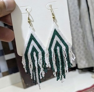 Pendientes Bohemios de Lujo de Alta Gama para Verano, con Cuentas Miyuki y Diseño de Gota Tejida, Estilo Vibrante y a la Moda - Product Image 3
