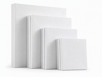 Lot de toiles miniatures vierges en coton de tailles assorties pour la peinture, le bricolage et les fournitures artistiques
