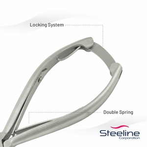 Steeline Beauty Professional Toenail Nipper Flat Pointed Sharp <b>Blade</b> 13mm Jaw Stainless Steel Wide Jaw Opening Durable Double - Product Image 4