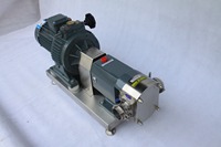 Pompe rotative à lobes en acier inoxydable de qualité alimentaire pour le transfert de liquides à haute viscosité pour ligne de traitement
