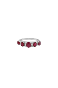 Anillo de Zafiro y Diamantes Múltiples en Plata de Ley 92.5 KLSR-11744 - Product Image 4