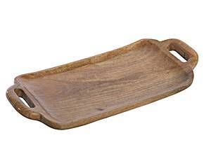 Acacia Wood Modern Rectangular Serving <b>Tray</b> <b>Handles</b> Eco Friendly Dishwasher Safe Home Kitchen Decor Brown Wooden <b>Tray</b> Serving - Product Image 5