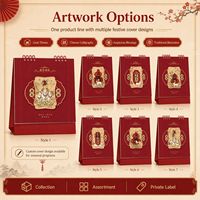 Calendrier de bureau du Nouvel An chinois 2027, Année du Chèvre, Logo personnalisé, Cadeau d'entreprise, Fournisseur en gros pour cadeaux d'affaires