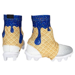 Protège-chaussures de football tendance en gros, faciles à enfiler, pour hommes et femmes, avec logo personnalisé par sublimation, grandes tailles - Product Image 1