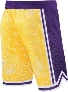 Shorts d'entraînement de basketball 100 % coton, respirants, en maille, pour hommes, performance athlétique, séchage rapide, écologiques - Product Image 3
