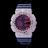 Montre Starspire Jewels Hip Hop Bust G Sh0 entièrement sertie de diamants Moissanite VVS, personnalisée, plaquée or, mécanique, analogique, bracelet en caoutchouc