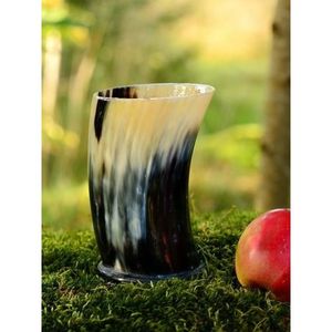 Vente en gros de gobelets en corne de buffle de style viking, faits à la main, polissage naturel - Product Image 1