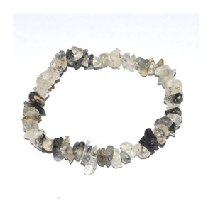 Natural <b>Crystal</b> Chip Bangle Quartz Rutile <b>Bracelet</b> Untreated Stone <b>Bead</b> Wrist Jewelry for Women Gift Party - Product Image 1