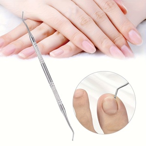 Lime à ongles professionnelle en acier inoxydable pour ongles incarnés, outil de soin des ongles avec poignée texturée et pointe incurvée - Product Image 2