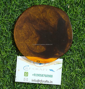 Haute qualité à la main nacre thé assiette soucoupe café caboteur avec plateau forme usage domestique ustensiles de cuisine RF artisanat en bois - Product Image 3