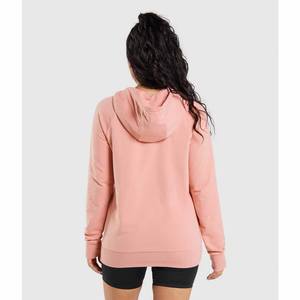 Sudadera con Capucha Personalizada para Mujer, Color Rosa Claro, Felpa, con Bolsillo Canguro, Informal, para Otoño e Invierno, Uso Diario, Cómoda - Product Image 4