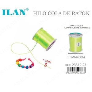 สายไฟ Ilan Hilo Cola De Raton ขนาด 1.5 มม. x 50 ม. สีเหลืองเรืองแสง - Product Image 3