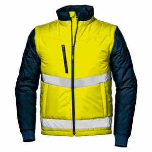 Men Safety <b>Jacket</b> High Visibility Reflective Workwear Durable <b>Construction</b> Safety <b>Jacket</b> <b>Work</b> - Product Image 5
