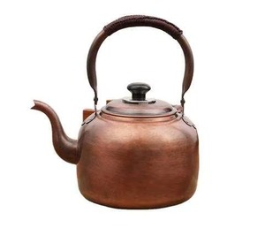 Factory Sale Embossed Copper Turkish Coffee Pot with Wooden Handle Round Percolator Traditional Chinese Design - Product Image 4