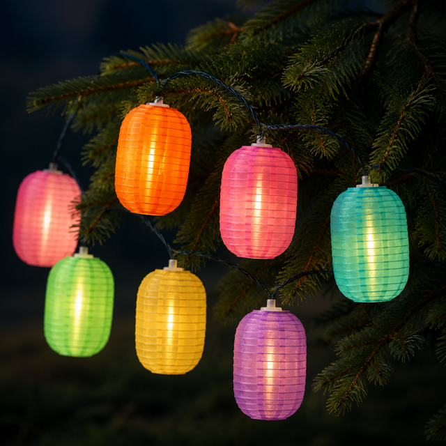 Newish Hot Selling Outdoor Lantern IP65 Lighting Solar Power Patio String Light for Garden Decoration Light