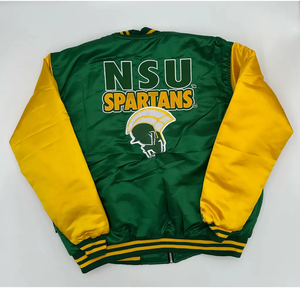 Chaqueta Bomber de satén Reversible NORFOLK STATE, sublimación personalizable, tela tejida transpirable, cuello con capucha, ropa de invierno Unisex - Product Image 3