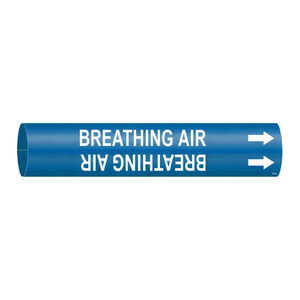 Marqueur flexible Brady pour tuyau d'air respirable, à clipser/à fixer, pour l'identification des conduites d'air industrielles - Product Image 1