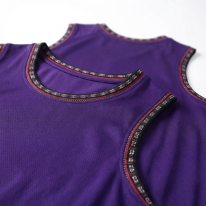 Maillot de baseball personnalisé unisexe pour enfants, 100 % polyester, sans manches, imprimé drapeau, respirant, uniforme d'équipe pour l'entraînement sportif, vente en gros - Product Image 3