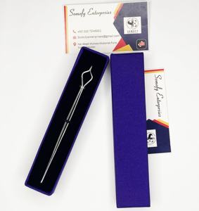 Pinzas Profesionales para Pestañas Somofy Enterprises con Acabado Plateado, Punta Puntiaguda, Suaves, de 10 mm, de Acero Inoxidable, con Logotipo Personalizado - Product Image 3