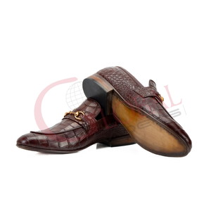 รองเท้าโลฟเฟอร์ลำลองแบบทางการสำหรับผู้ชาย หนังแท้ ทำมือ พร้อมโลโก้แบบกำหนดเองใหม่ - Product Image 3