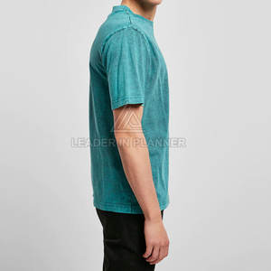 เสื้อยืดทรงหลวมพิมพ์โลโก้ตามสั่งขายดี ล้างสีแบบแอซิดวอช ดีไซน์ใหม่ล่าสุด ระบายอากาศได้ดี ผลิตจากผ้าฝ้าย 100% สำหรับผู้ชาย - Product Image 4